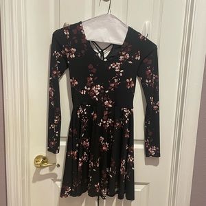 Floral Long-sleeve Dress